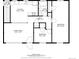 Upstairs floor plan depicting the arrangement of rooms, including the kitchen, living room, and bedrooms at 15303 E 10Th Ave, Aurora, CO 80011