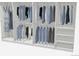 Organized closet with clothing racks, shelves, and ample storage space for clothes and accessories at 2262 Ammons St, Lakewood, CO 80214