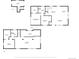 Detailed floor plan showcasing the layout of the home's three floors, including room dimensions and features at 73 N Dutch Valley Rd, Bennett, CO 80102