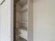 Closet featuring built-in shelving and storage solutions for efficient organization at 3825 Canyon Ranch Rd # 203, Highlands Ranch, CO 80126