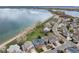 Aerial view of lakeside community with beautiful homes and peaceful scenery at 4814 S Upham Ct, Littleton, CO 80123