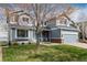 Charming two-story home featuring a well-maintained lawn, a 2-car garage and inviting curb appeal at 4814 S Upham Ct, Littleton, CO 80123