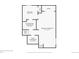 Floorplan of the basement showing a bedroom, laundry room, storage and finished basement at 19131 E Garden Pl, Centennial, CO 80015