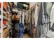Walk-in closet featuring metal shelving and space for hanging clothes at 1555 California St # 419, Denver, CO 80202
