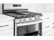 Modern stainless steel gas range oven with sleek design at 2672 W 68Th Ave, Denver, CO 80221