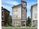 Contemporary home with gray siding, modern windows, and unique architectural details under a clear blue sky at 10880 E Hinsdale Cir, Centennial, CO 80112