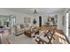 Spacious living room showcasing an open layout with contemporary furnishings and decor at 8446 Lightening View Dr, Parker, CO 80134