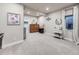 Spacious basement with recessed lighting and neutral tones, ideal for customization at 18280 W 85Th Dr, Arvada, CO 80007