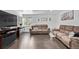Cozy living room with hardwood floors, ample seating, and natural light at 2291 W 54Th Ave, Denver, CO 80221