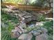 Backyard featuring a rock garden and small water feature at 8812 Blue Mountain Pl, Highlands Ranch, CO 80126