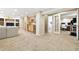 Finished basement with recessed lighting, wet bar, and an adjacent office area at 14194 W Amherst Ave, Lakewood, CO 80228