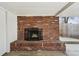 Brick fireplace on the outdoor patio at 3089 S Quintero Way, Aurora, CO 80013