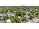 Expansive aerial view of a neighborhood with lush greenery and distant cityscape views at 4557 Stuart St, Denver, CO 80212