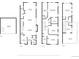 Layout of the home shows basement, entry, kitchen, living and dining areas, office, foyer and bathrooms on floor 1 and 2 at 4557 Stuart St, Denver, CO 80212