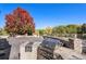Enjoy outdoor cooking in this home's built-in grill and counter space on the patio at 5924 S Kittredge St, Centennial, CO 80016