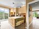 Cozy main bedroom featuring a private balcony, carpet flooring, and a neutral color palette at 400 E 3Rd Ave # 305, Denver, CO 80203