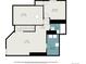 Detailed floor plan showcasing the layout, room dimensions, and spatial relationships of the home's upper level at 4493 Dunkirk Way, Denver, CO 80249