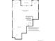 Unfinished basement layout with dimensions, offering potential for customization and additional living space at 851 Coal Bank Trl, Castle Rock, CO 80104
