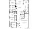 Detailed floor plan showcasing the layout of the home, including the primary bedroom and three-car garage at 851 Coal Bank Trl, Castle Rock, CO 80104
