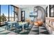 Bright playroom features a bear mural, tables, chairs, and toy storage at 851 Coal Bank Trl, Castle Rock, CO 80104
