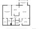 Detailed floor plan showcasing bedroom, living room, kitchen, and bathroom dimensions at 13850 E Marina Dr # 304, Aurora, CO 80014