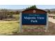 The Majestic View Park sign adds charm to the neighborhood and offers a community gathering space at 8210 W 72Nd Pl, Arvada, CO 80005