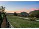 Picturesque backyard with walking path and view at 10103 Knoll Cir, Highlands Ranch, CO 80130