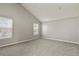 Bright bedroom with neutral carpeting, vaulted ceiling, two windows and neutral paint at 3283 W 102Nd Pl, Westminster, CO 80031