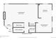 First floor plan including a living room, kitchen, dining room, and bathroom at 944 E Lily Ct, Highlands Ranch, CO 80126