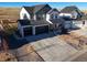 New construction home boasts a two-car garage, well manicured landscaping, and attractive curb appeal at 693 Penn Rd, Elizabeth, CO 80107