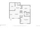 Layout of the floor plan, including the kitchen, dining room, living room, bedrooms, and bathrooms at 3550 S Harlan St # 335, Denver, CO 80235