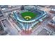 Overhead view of Coors Field, home to the Colorado Rockies Major League Baseball team at 1510 Wazee St # 3, Denver, CO 80202