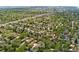 Aerial shot showcasing neighborhood and proximity to highway at 740 Carr St, Lakewood, CO 80214