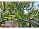 Backyard deck with plants and trees creating a private backyard space at 1315 Tipperary St, Boulder, CO 80303