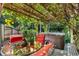 Outdoor deck featuring a table with chairs and a hot tub, surrounded by trees and greenery at 1315 Tipperary St, Boulder, CO 80303
