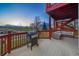 Grill on a two-story deck features seating, entertainment, and open space view at 9505 Painted Canyon Cir, Highlands Ranch, CO 80129