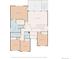 Upstairs floor plan featuring bedrooms, bathrooms, and a deck at 9505 Painted Canyon Cir, Highlands Ranch, CO 80129