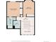 Upstairs floor plan with a primary bedroom, second bedroom, full bath, and open to below area at 6813 W Yale Ave, Lakewood, CO 80227
