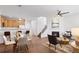 Bright living room with hardwood floors, fireplace, and open floor plan at 8251 W 54Th Ave # 4, Arvada, CO 80002