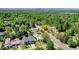Aerial view showing the surrounding greenery and neighborhood at 6220 E 5Th Ave, Denver, CO 80220