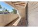 Inviting covered balcony with wood decking, offering a relaxing outdoor space at 3662 S Granby Way # J05, Aurora, CO 80014