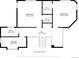 Floor plan featuring 2 bedrooms, 2 walk-in closets, a bath, laundry and hall at 6338 Spotted Fawn Run, Littleton, CO 80125