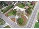 This overhead image reveals the property's landscaping and layout, offering privacy and easy access to the street at 100 Balsam St, Lakewood, CO 80226
