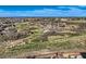 Expansive aerial shot of the community highlighting its natural setting and neighborhood layout at 476 Silver Rock Trl, Castle Rock, CO 80104