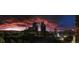 Panoramic city skyline view with colorful sunset from residential condo at 891 14Th St # 2205, Denver, CO 80202
