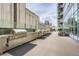 Outdoor grilling area featuring modern appliances and comfortable seating for enjoyable social gatherings and culinary experiences at 891 14Th St # 2205, Denver, CO 80202
