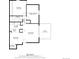 Detailed floor plan of the property, showcasing layout and dimensions of each room at 12143 Melody Dr # 104, Denver, CO 80234