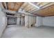 Unfinished basement with open ceilings and a blank canvas, ready for customization at 3355 Willowrun Dr, Castle Rock, CO 80109