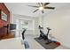 Bright home office featuring a desk area, natural light, and workout equipment at 6755 W 33Rd Ave, Wheat Ridge, CO 80033