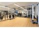 Bright fitness center featuring a variety of modern weight training machines at 1750 Wewatta St # 805, Denver, CO 80202